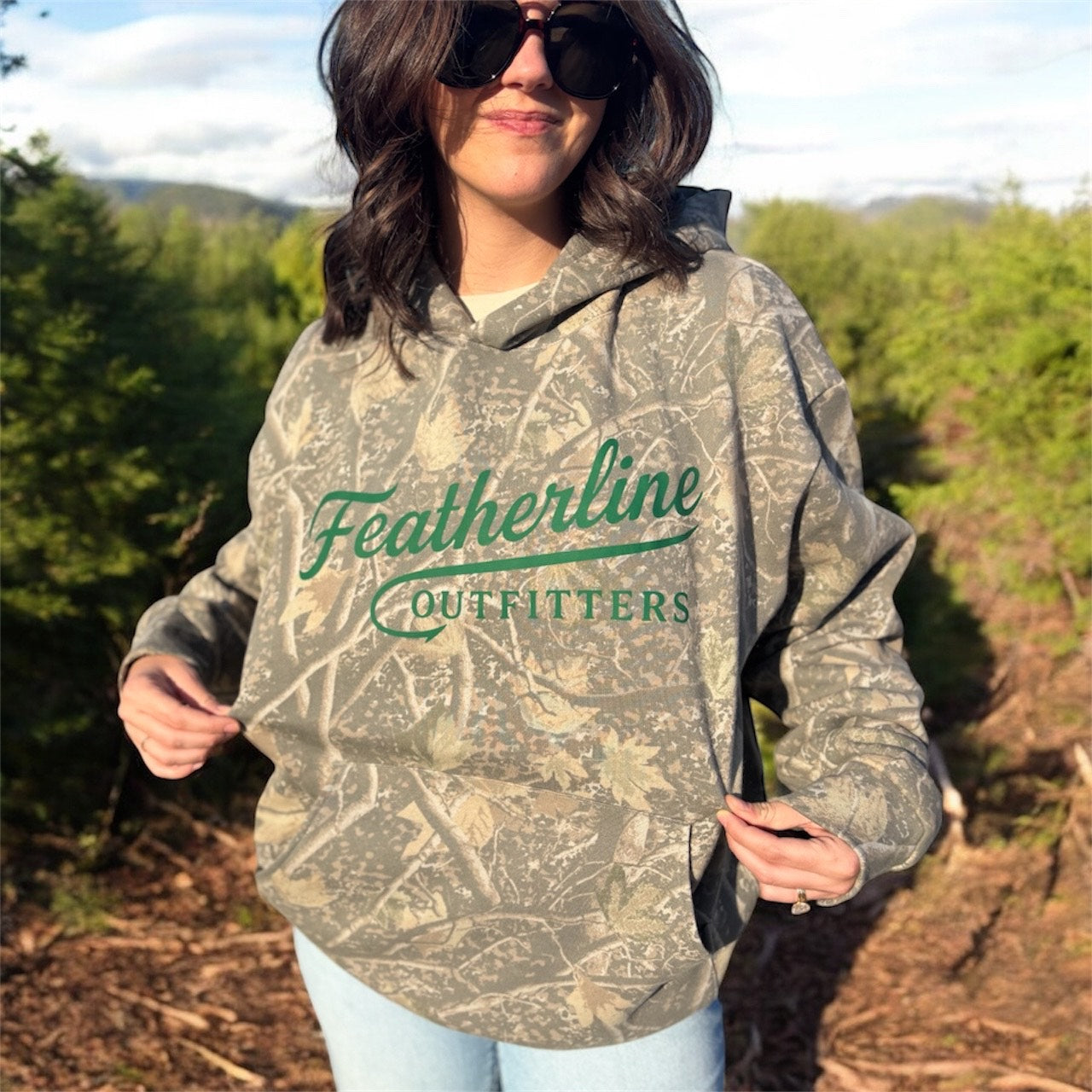 Featherline Outfitters Camo Hoodie