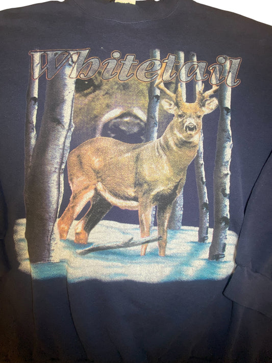 Whitetail Deer Vintage Sweatshirt