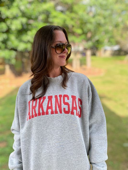 Arkansas Mock-Neck Sweatshirt