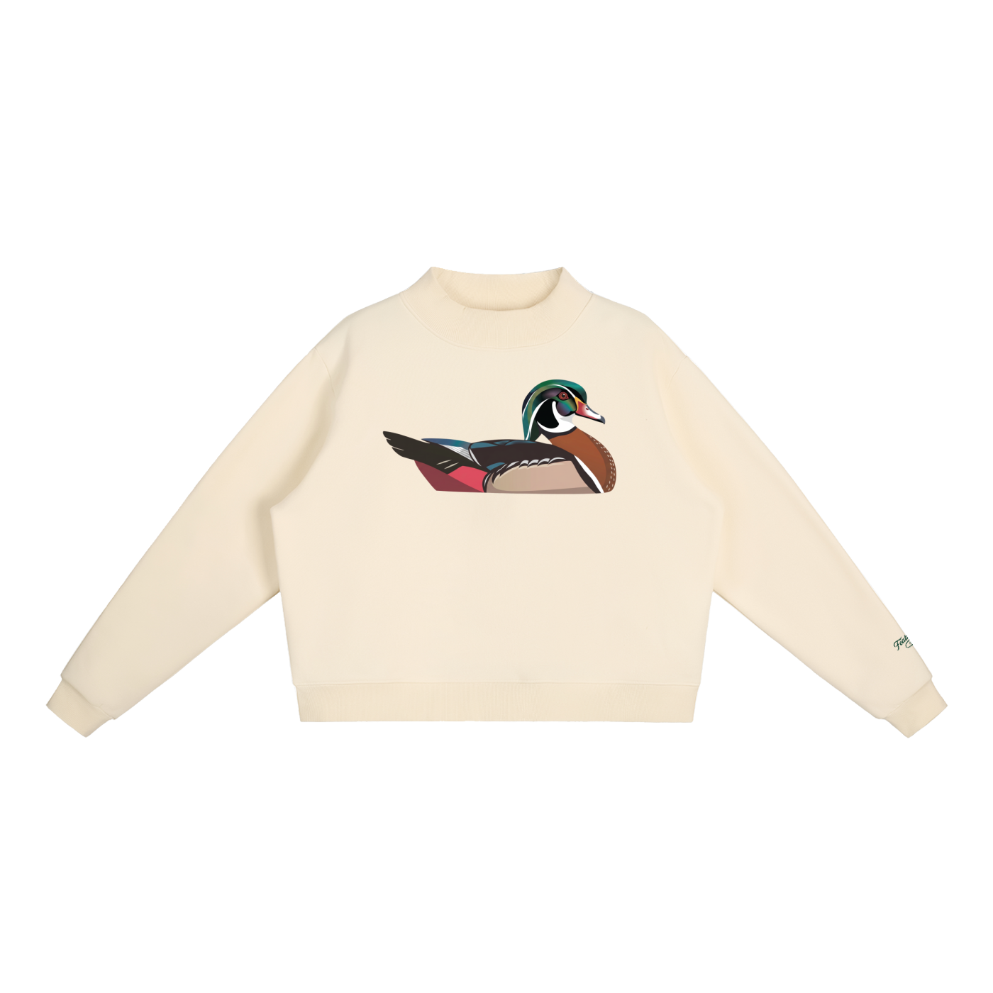 Wood Duck Mock-Neck Sweatshirt