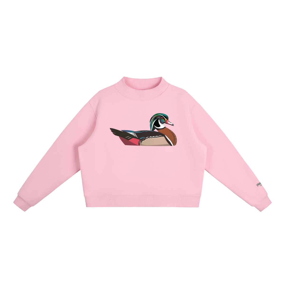 Wood Duck Mock-Neck Sweatshirt