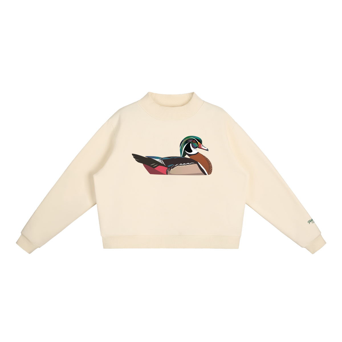 Wood Duck Mock-Neck Sweatshirt