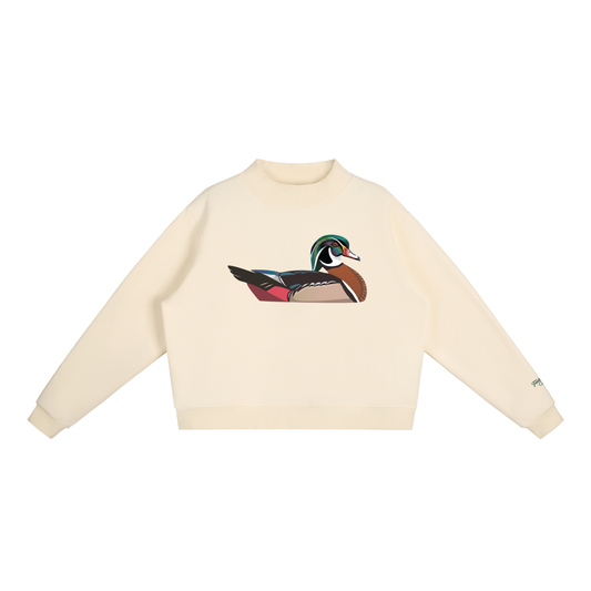 Wood Duck Mock-Neck Sweatshirt