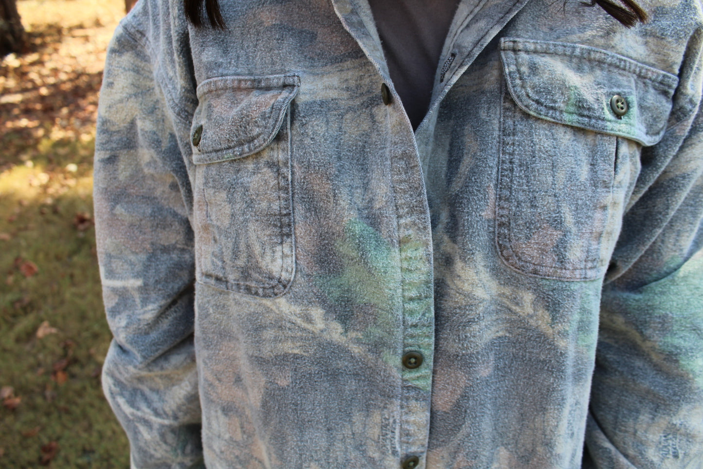 Cabela's Camo Field Overshirt-Large