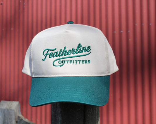 Featherline Green Brim Hat