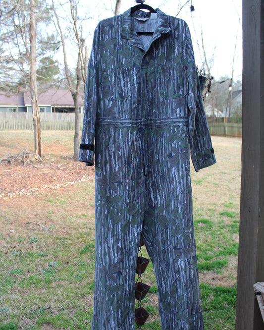 Vintage Cabela's Reeltree Camouflage Jumpsuit