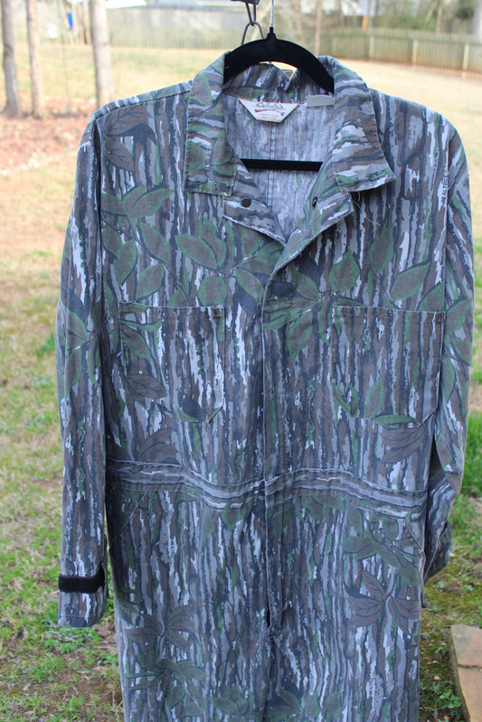 Vintage Cabela's Reeltree Camouflage Jumpsuit