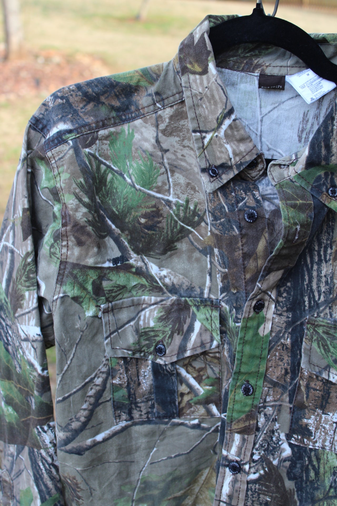 Classic Woodland Camo Button-Up