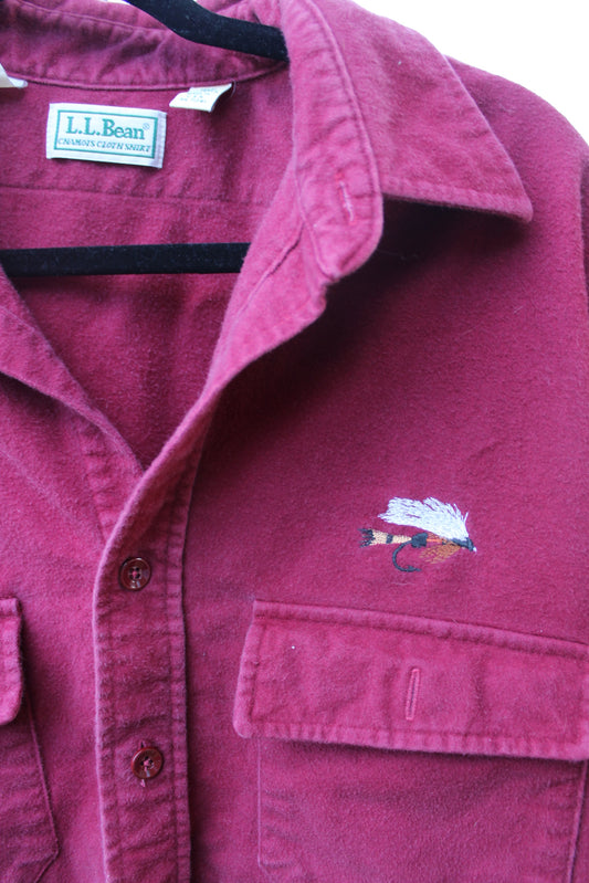 90s L.L. Bean Fly Fishing Embroidered Flannel