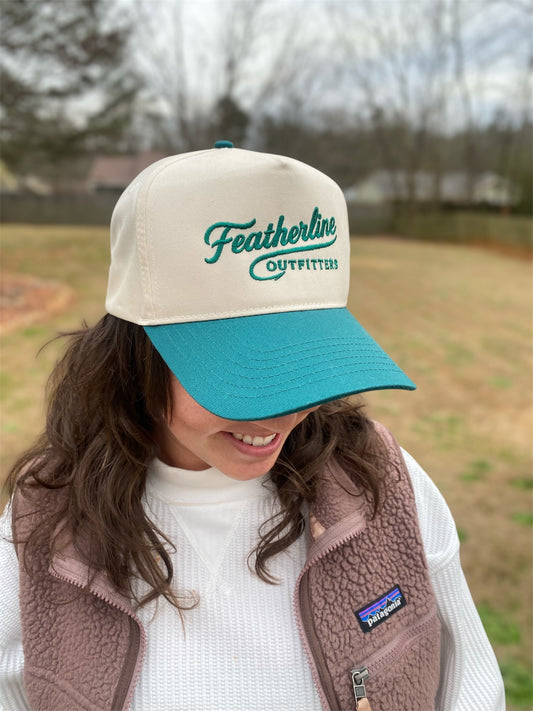 Featherline Green Brim Hat