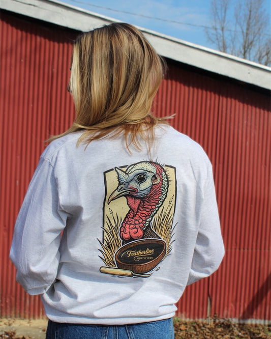 Old Tom Portrait Long Sleeve - Grey