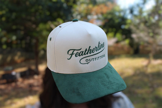 Featherline Green Suede Brim Hat